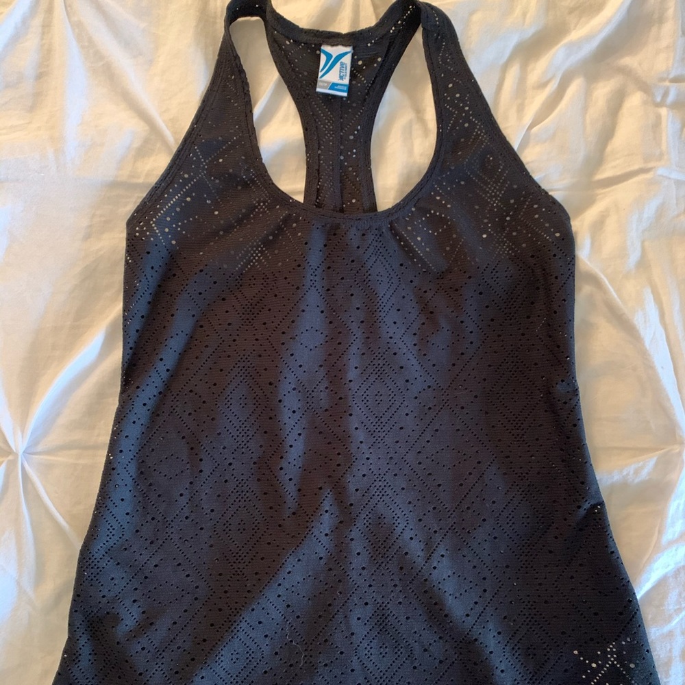Old Navy Active Black Mesh Top